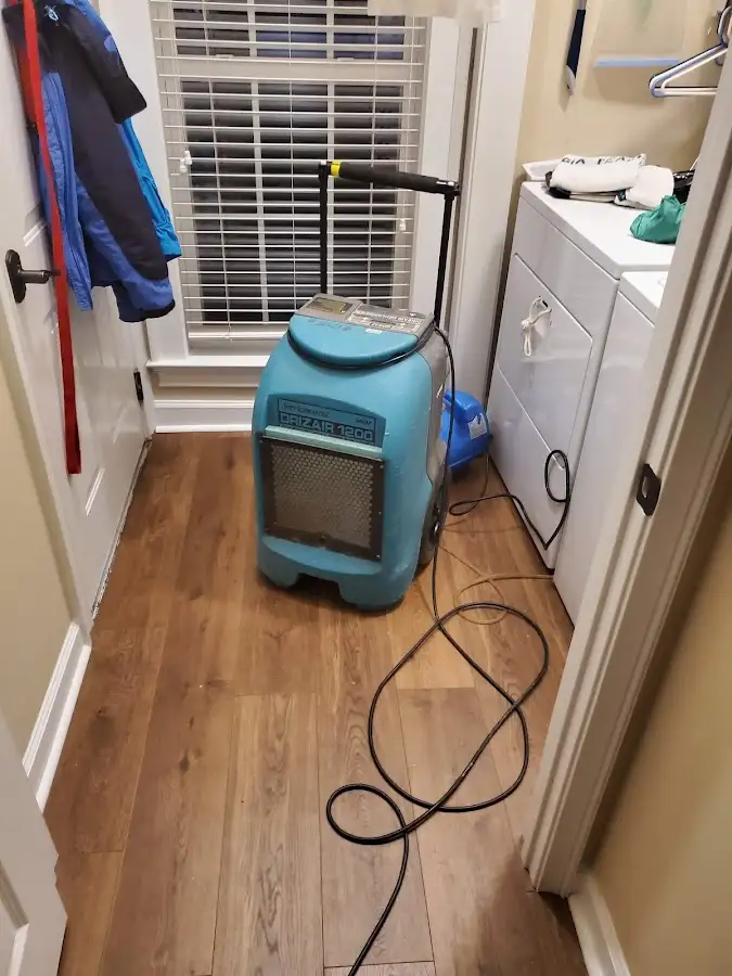 Commercial dehumidifier deployed for Flood Damage Cleanup in Moosic